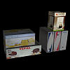 3D VRML boîtes cartons caisses