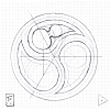 architecture rosace trilobe plan