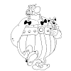 coloriage asterix