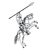 chevalier cheval guerrier