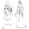moyen-age femme reine