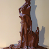 sculpture femme hybride dryade arbre
