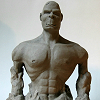 golem rocher statue homme fort