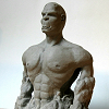 golem rocher statue homme fort