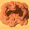 sculpture golem terre boue argile