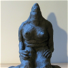 sculpture femme monstre pierre rocher
