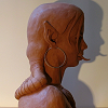 sculpture femme hybride reptile