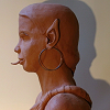 sculpture femme hybride reptile